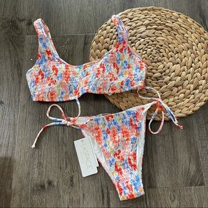L*space 💐 Flowers Forever Smocked Bikini 👙
